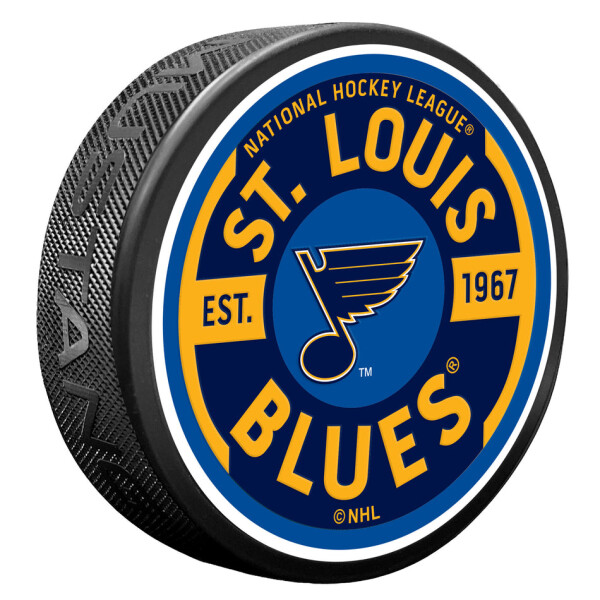 Mustang Puk St. Louis Blues NHL Gear Textured Puck