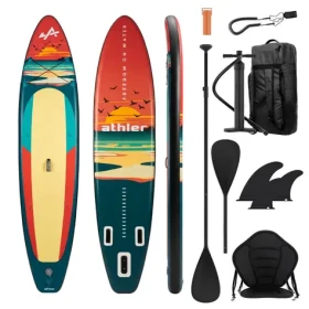 Athler Nafukovací Paddleboard SUP Zander 350cm oranžová / příslušenství / Max. nosnost 180kg (5900415031215)