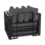 Zahradní set 2+1, stolek 75x30, multifunkční pohovka, kov antracit, tmavě šedá látka