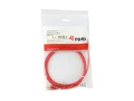 Equip Cat6a SlimFlex červená / Patch kabel / F/FTP / 2 m / LSZH / 500 MHz (606145)