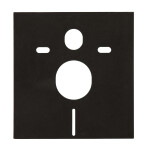 CERANO - Kompletní WC set Profi/Cesso - černá matná - WC tlačítko Slim/Bílá - předstěnová instalace - 49x36 CER-8050BD45