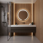 REA - Zrcadlo LED 80cm Modern HOM-00906