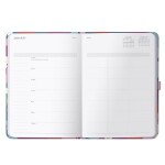 Busy B Diář na 17 měsíců Floral 2026/27, růžová barva