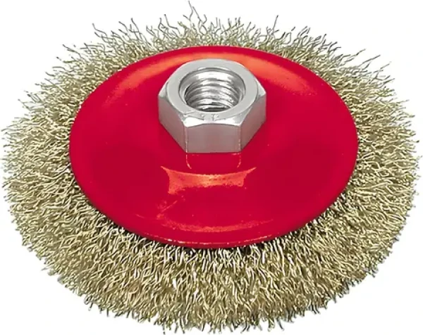 Vorel Kartáč drátěný boční 115 mm / Kartáč / Pomosazený drát (06973)