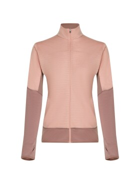 ICEBREAKER Wmns 300 RealFleece Descender LS Zip, Summit/Blush/Cb (vzorek) velikost: S