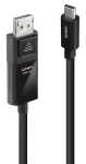Lindy USB-C na DisplayPort 8K60 černá / Kabel / HDR / 3 m / 144 Hz (43343)