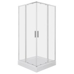 KERRA - Sprchový kout Solid SQ 80 CHR (s vaničkou) 5907548124463