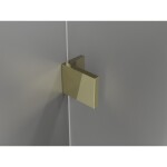 MEXEN/S - Lunar-B L sprchový kout dveře křídlové levá 100 x 90, transparent, zlato 832L-100-090-50-00-L