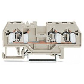 WAGO 281-993 průchodková svorka 6 mm pružinová svorka osazení: L šedá 50 ks