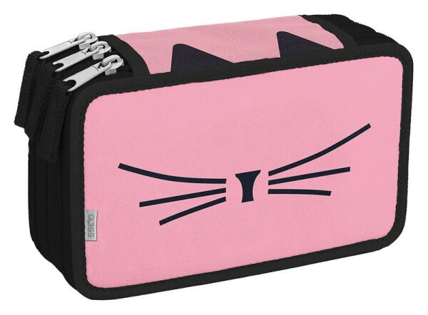 Školní penál třípatrový Cat lady