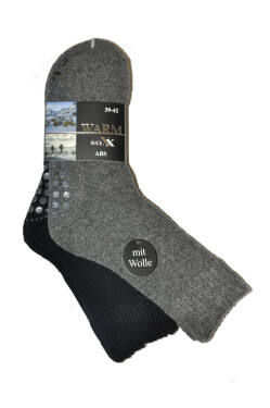WiK ponožky 21463 Warm Sox ABS A'2 39-46 světle šedá 39-42