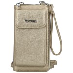 Stylová dámská crossbody peněženka Coveri Berllys, zlatá