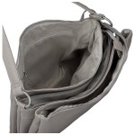 Stylová dámská koženková crossbody kabelka Cindra, šedá