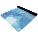 Karimatka YATE Yoga mat přírodní guma, vzor K, 4 mm - modrá krystal