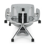 Kancelářská židle, synchronní mechanismus, šedá síťovina, KA-B2363 GREY