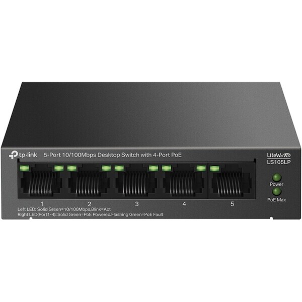 TP-Link LS105LP / Switch / 1 Gbps / 5x LAN / PoE (LS105LP)