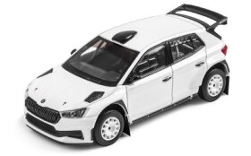 Škoda Fabia IV RS Rally2 - šotolinové kola- 1:43 - Abrex - 2022 - Bílá