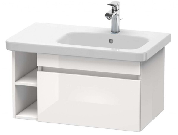 DURAVIT - DuraStyle Umyvadlová skříňka 40x73x45 cm, 1 zásuvka, lesklá bílá DS639302222