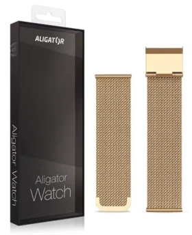 Aligator Náhradní kovový řemínek pro Watch Life 20mm / zlatý (20AW0016)