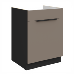 Spodní skříňka pod dřez Aria 60 ZL 1S BB - Premium Box Barva korpusu: Bílá, Barva dvířek: GR - Graphite AFM