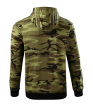Camo Zipper mikina pánská camouflage green S