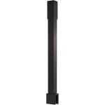 CERANO Sprchová vzpěra Onyx - hranatá - vertikální do stropu - černá matná - 40 cm