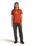 ICEBREAKER Mens 150 Tech Lite SS T Skiing Yeti, Agate velikost: S