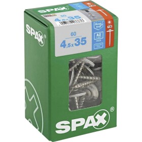 SPAX 4577000450357 Klempířský šroub 4.5 mm 35 mm T-STAR plus nerezová ocel A2 60 ks