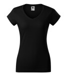 Fit V-neck tričko dámské černá S