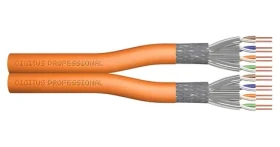 DIGITUS CAT 7 S/FTP oranžový / Instalační kabel / 500 m / AWG 23/1 / LSZH / B2ca / 1200 MHz (DK-1745-VH-D-5)