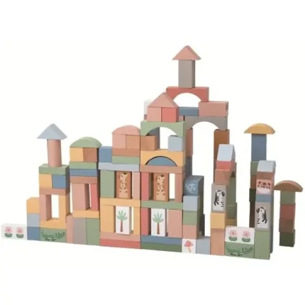 2Kids Toys Safari kostky se zvířátky 120 ks