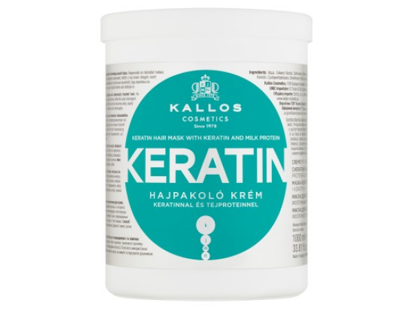 Kallos KJMN Keratin maska na vlasy s keratinem a mléčnou bílkovinou 1000ml
