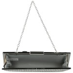 Luxusní dámská plesová kabelka Moon Iballa, stříbrná