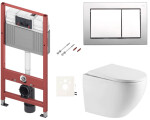 Závěsný WC set do lehkých stěn / předstěnová SAT SIKOTSREX67412 SIKOTSREX67412