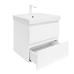 Koupelnová skříňka s umyvadlem SAT B-Way 59x50x45 cm bílá lesk BWAY260WU1BBI BWAY260WU1BBI