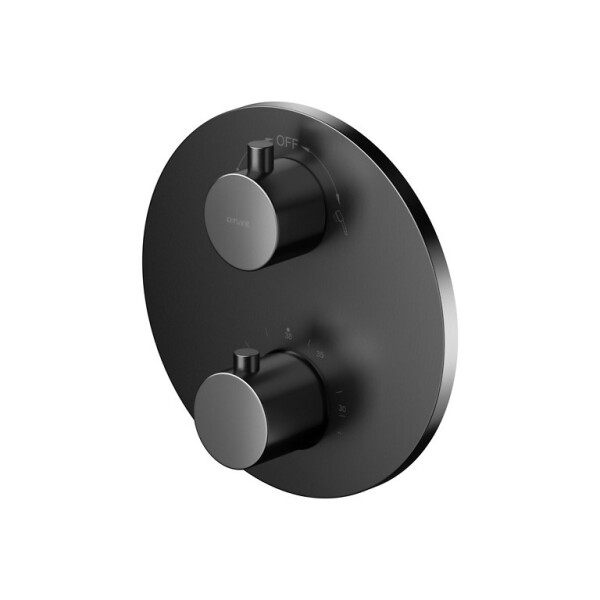 CERSANIT - Vano-sprchová baterie podomítková termostatická s boxem ZEN gun metal black S951-804
