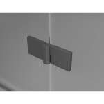 MEXEN/S - Lunar L Duo sprchový kout dveře křídlové 75 x 70 cm, transparent, grafit metal 834L-075L-070P-95-00