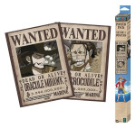 One Piece Set plakátů Wanted Mihawk Crocodile 52 x 38 cm (2 ks)