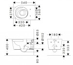 HANSGROHE - EluPura S Závěsné WC, AquaHelix, SmartClean, bílá 61114450
