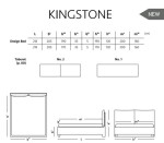 Materasso Jednolůžko čalouněné KINGSTONE - bočnice ROZMĚR: 120 x 200 cm