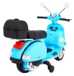 Mamido Dětský elektrický skútr Vespa modrý