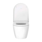 DURAVIT - ME by Starck Závěsné WC, HygieneGlaze, WonderGliss, matná bílá 252809AC00