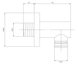 OMNIRES - Držák sprchy s vývodem pro hadici, bílá mat S008WM