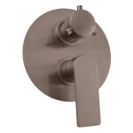 RAV Slezák - NIL - Vanová/Sprchová baterie podomítková 2-cestná s tělesem, Metal Grey - kartáčovaná NL186KMGK NL186KMGK
