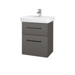 Dřevojas - Umyvadlová skříňka GO SZZ2 50 - N06 Lava / Úchytka T06 / N06 Lava 204587H