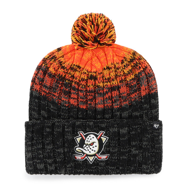 47 Brand Pánská zimní čepice Anaheim Ducks NHL Cascade ’47 CUFF KNIT Black