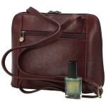 Luxusní dámská kožená crossbody Katana Rebora, hnědá