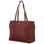 Módní dámská koženková kabelka na rameno Belle, vínová