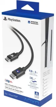 HORI HRP51003 Nabíjecí USB-C kabel pro ovladač PS5 DualSense 3m černá / 2x USB-C (M) / PD 60W (HRP51003)