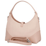 Trendy dámská koženková kabelka do ruky Lussy, růžová